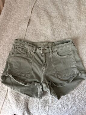 American Eagle Outfitters Sage Green Denim Shorts